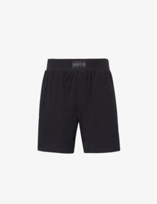 Logo-patch relaxed-fit  stretch-cotton shorts by CALVIN KLEIN