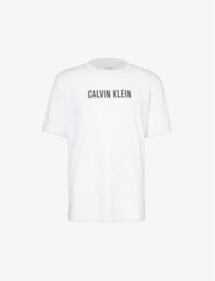 Logo-print crewneck cotton-jersey T-shirt by CALVIN KLEIN
