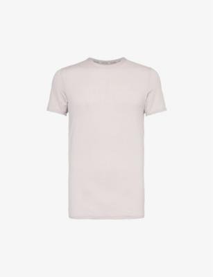 Logo-tab short-sleeved stretch-recycled modal T-shirt by CALVIN KLEIN