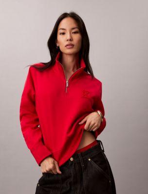 Lunar New Year Terry Emblem Logo Sweatshirt by CALVIN KLEIN