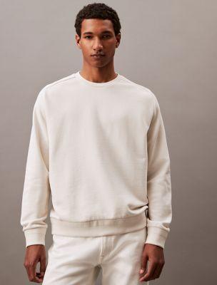 Luxe Terry Crewneck Sweatshirt by CALVIN KLEIN