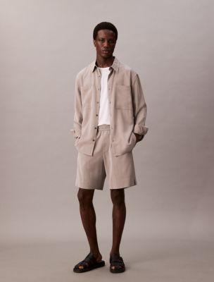 Lyocell Relaxed Button-Down Shirt by CALVIN KLEIN