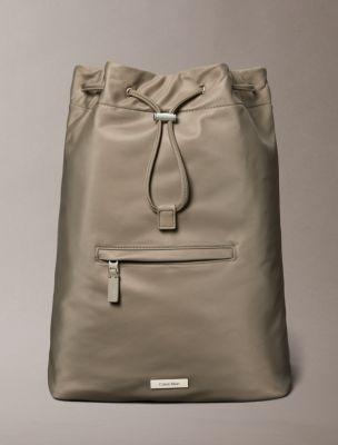 Matte Nylon Drawstring Backpack | Calvin Klein by CALVIN KLEIN
