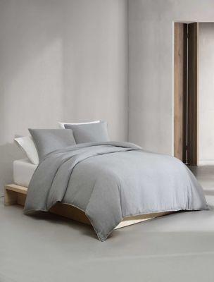 Melange Flannel Duvet Cover Set by CALVIN KLEIN