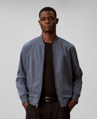 Men's Birdseye Round Collar Bomber Jacket by CALVIN KLEIN