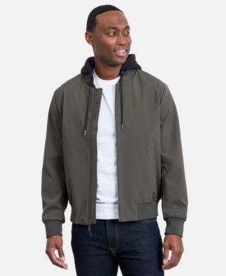 Men's Bomber Knit Hood Jacket by CALVIN KLEIN