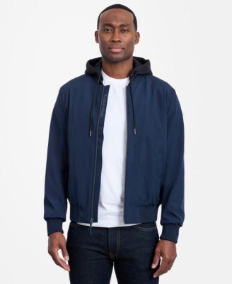 Men's Bomber Knit Hood Jacket by CALVIN KLEIN