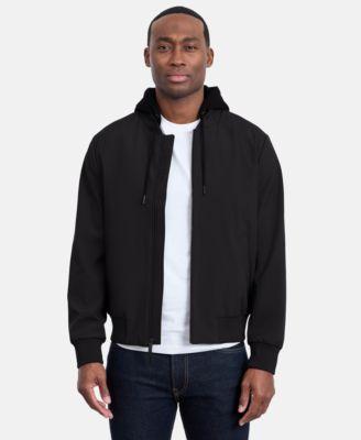 Men's Bomber Knit Hood Jacket by CALVIN KLEIN