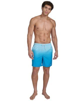 Men's Gradient Striped 7" Volley Swim Trunks by CALVIN KLEIN