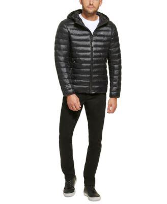 Men's Hooded & Quilted Packable Jacket by CALVIN KLEIN