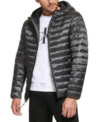 Men's Hooded & Quilted Packable Jacket by CALVIN KLEIN