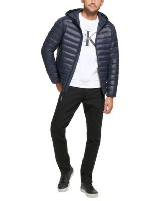 Men's Hooded & Quilted Packable Jacket by CALVIN KLEIN