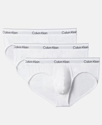 Men's Icon Cotton Stretch Hip Briefs, 3-Pack by CALVIN KLEIN