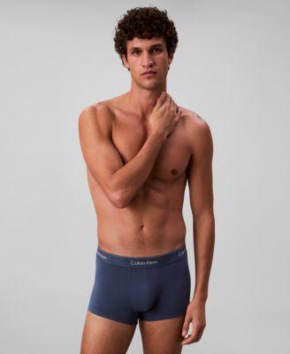 Men's Icon Cotton Stretch Low-Rise Trunks, 3-Pack by CALVIN KLEIN