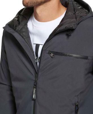 Men's Infinite Stretch Water-Resistant Hooded Jacket by CALVIN KLEIN