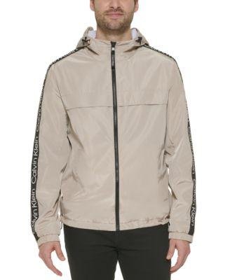 Calvin Klein hooded windbreaker jacket - Grey