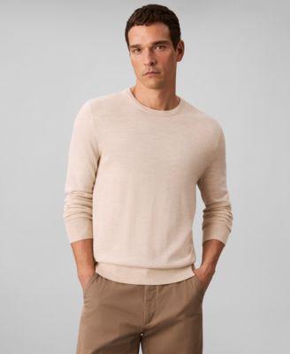 Men's Merino Wool Blend Crewneck Sweater by CALVIN KLEIN