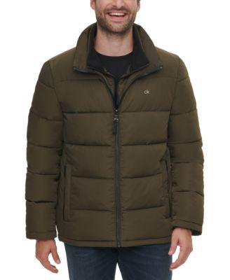 Men's Puffer With Set In Bib Detail by CALVIN KLEIN