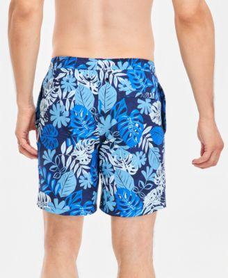 Men's Regular-Fit Quick-Dry 7" Swim Trunks with Compression Short Liner by CALVIN KLEIN