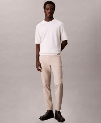 Men's Slim Stretch Cotton Pants by CALVIN KLEIN
