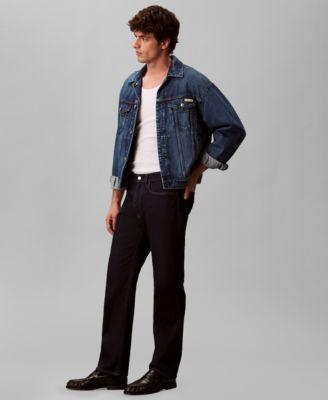 Men's Straight-Fit Stretch Denim Jeans by CALVIN KLEIN