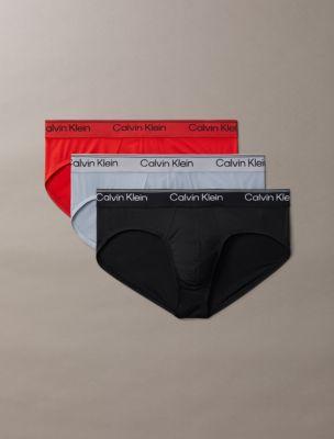 Microfiber Stretch 3-Pack Hip Brief by CALVIN KLEIN