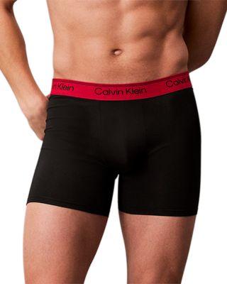 Microfiber Stretch Boxer Briefs by CALVIN KLEIN