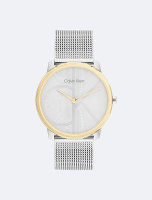 Minimal Monogram Logo Mesh Bracelet Watch | Calvin Klein by CALVIN KLEIN