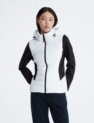 Mixed Media Puffer Jacket by CALVIN KLEIN