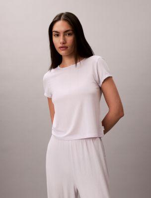 Modal Stretch Drop Needle Baby Tee by CALVIN KLEIN
