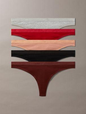 Modern Logo 5-Pack Thong by CALVIN KLEIN