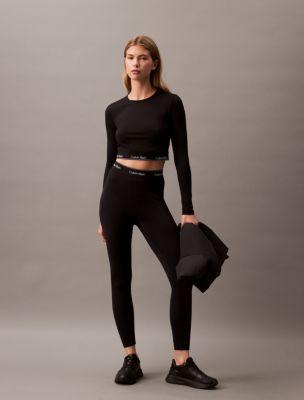 Modern Sport Cropped Slim Fit Long Sleeve T-Shirt by CALVIN KLEIN