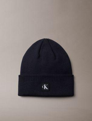 Monogram Embroidery Cuff Beanie | Calvin Klein by CALVIN KLEIN