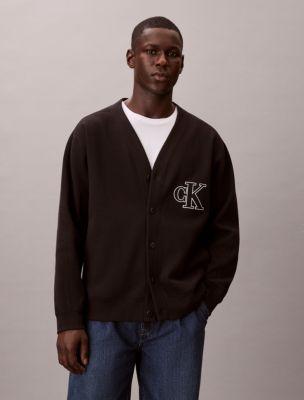 Monogram Graphic Relaxed Cardigan by CALVIN KLEIN