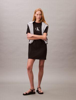 Monogram Jersey T-Shirt Dress by CALVIN KLEIN