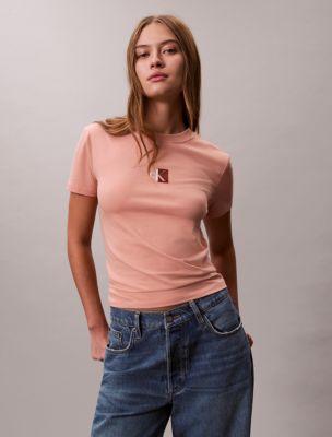 Monogram Logo Block Crewneck T-Shirt by CALVIN KLEIN
