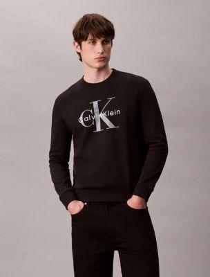 Monologo Fleece Crewneck Sweatshirt by CALVIN KLEIN