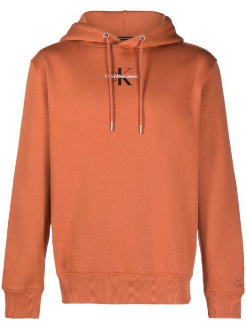 Monologo logo-print hoodie by CALVIN KLEIN