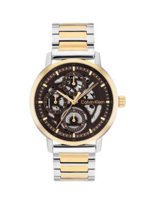 Multifunction Exposed Dial Link Bracelet Watch | Calvin Klein by CALVIN KLEIN