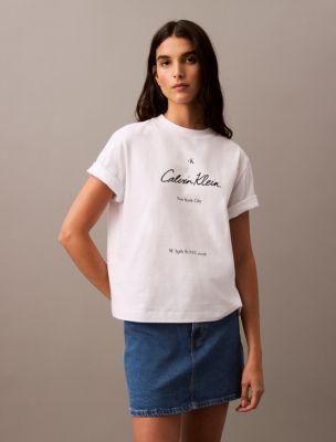 New York Logo Graphic Boxy Fit T-Shirt by CALVIN KLEIN