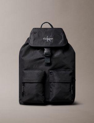 Nylon Monologo Top Flap Backpack | Calvin Klein by CALVIN KLEIN