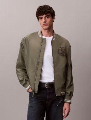 Nylon Tipped Bomber Jacket by CALVIN KLEIN