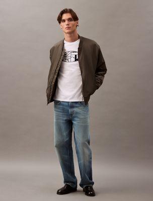 Oval Logo Graphic Classic Crewneck T-Shirt by CALVIN KLEIN