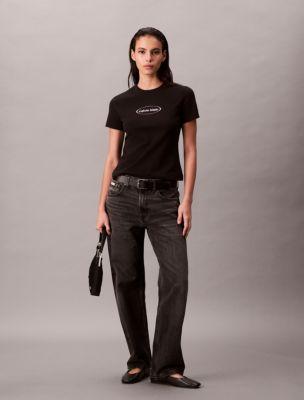 Oval Logo Graphic Slim T-Shirt by CALVIN KLEIN