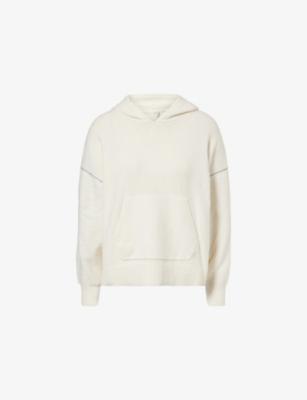 Oversized Contrast-Seam Plush-Terry Hoody by CALVIN KLEIN