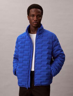 Packable Lightweight Quilted Goose Down Puffer Jacket by CALVIN KLEIN