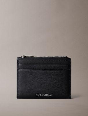 Pebble Grain Leather Card Case | Calvin Klein by CALVIN KLEIN