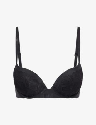 Perfectly Fit Lace Stretch-Woven Push-Up Bra by CALVIN KLEIN