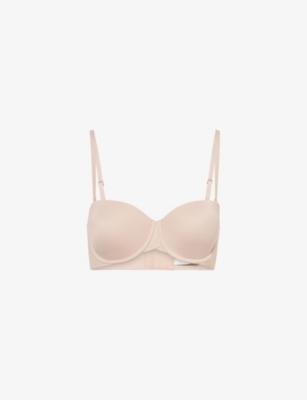 Perfectly Fit Strapless Demi Stretch-Woven Bra by CALVIN KLEIN