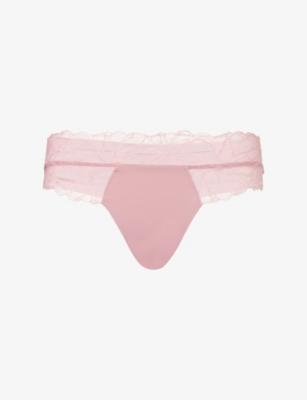 Perfectly Fit Stretch-Lace Thong by CALVIN KLEIN